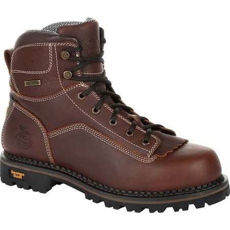 Georgia Boot AMP LT Logger Low Heel Waterproof Work Boot, 115W GB00270